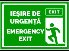 Semn de iesire de urgenta emergency exit